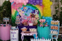 decoración y candy bar nanny heart 1