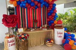  decoración y candy bar nanny heart 5