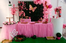  decoración y candy bar nanny heart 6