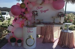  decoración y candy bar nanny heart 9.